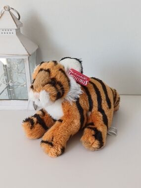 Y2K Eukanuba Collectibles Plush Tiger Cuddle Toy - Orange & Black 6" tall